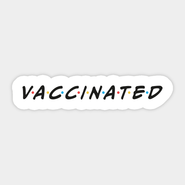 Vaccinated Sticker by minimaldesign